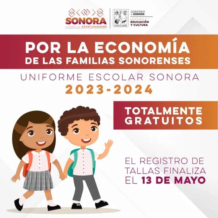 Amplía SEC período de registro de tallas de uniformes escolares