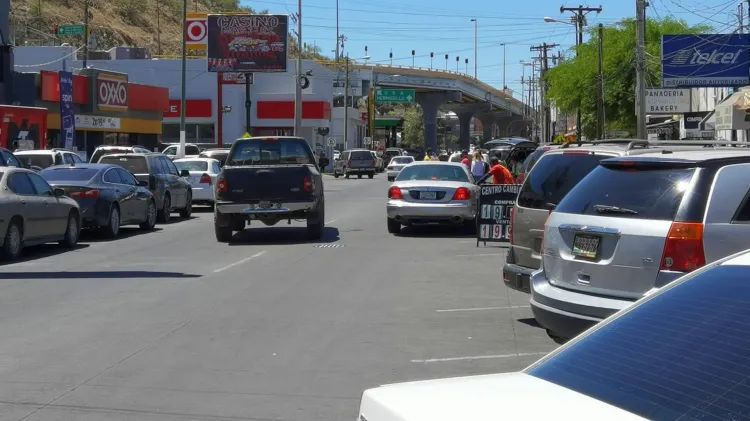 Continúa afectación vial por casas de cambio