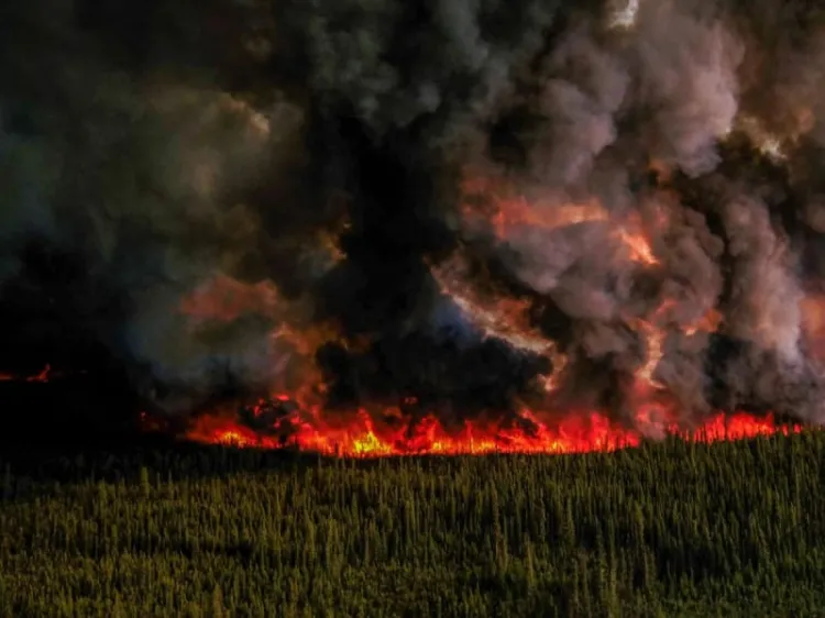 Alertan por incendios forestales en Canadá; arden miles de hectáreas