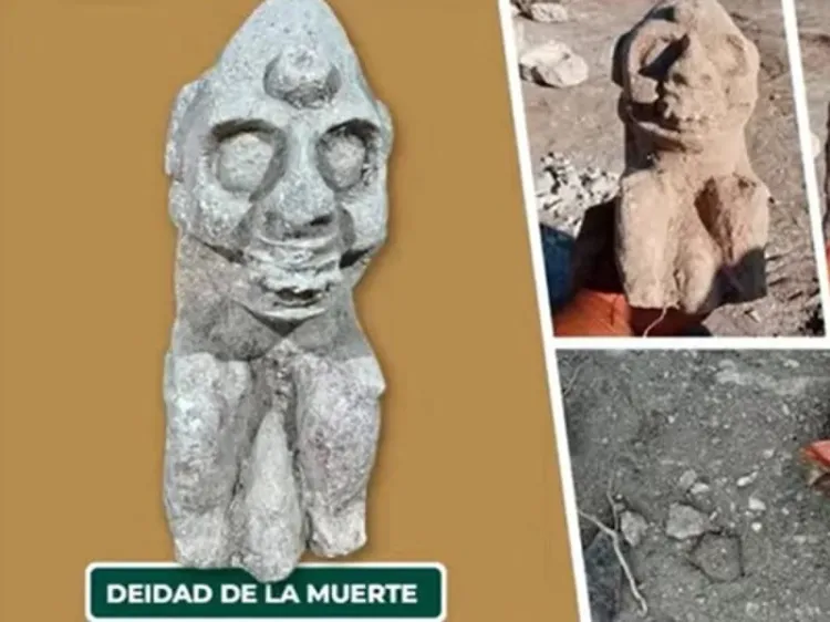 Localizan “deidad de la muerte” en tramo 7 del Tren Maya