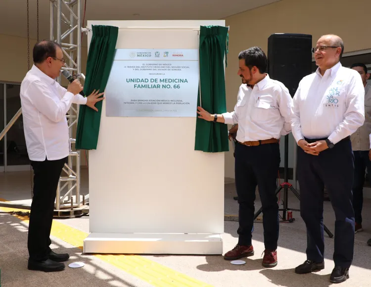 Inauguran Unidad de Medicina Familiar en Obregón