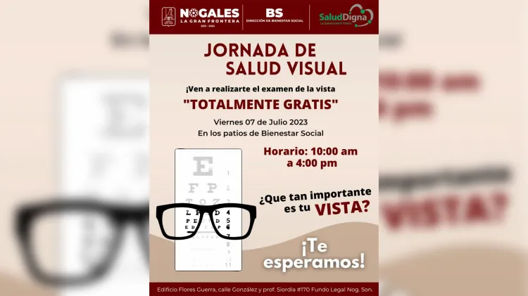 Realizarán el viernes Jornada de Salud Visual