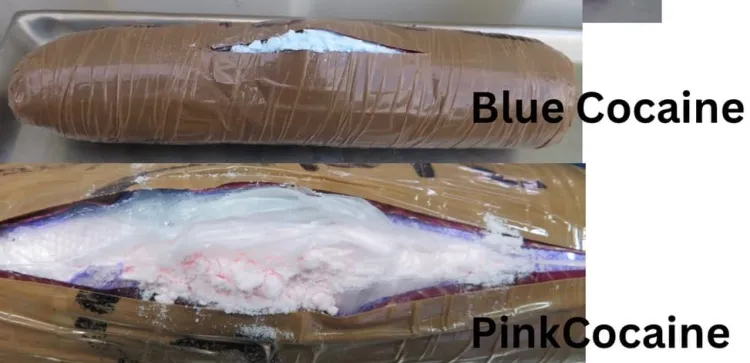 Asegura CBP cocaína azul y rosa