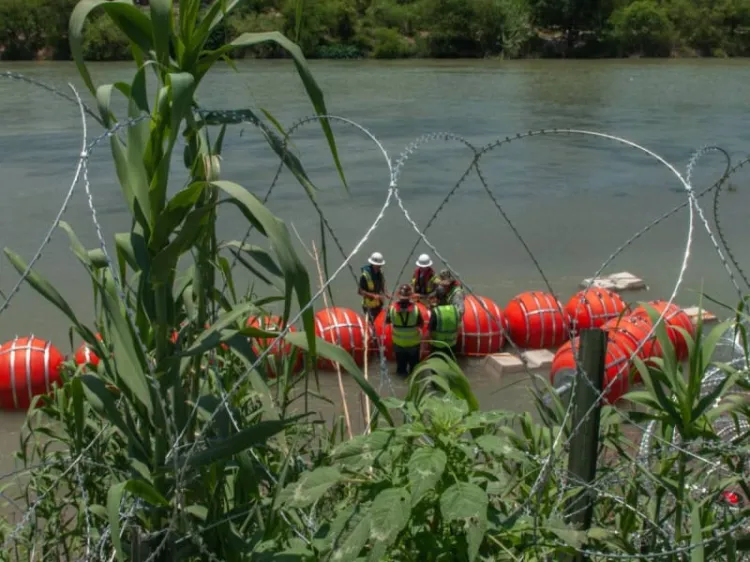 México alista demanda contra EU por muro de boyas en el Río Bravo