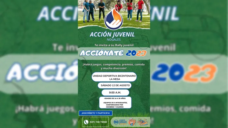 Invita Acción Juvenil a rally deportivo