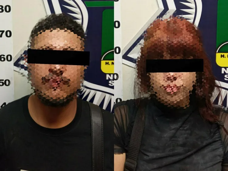 Detienen a pareja por robo