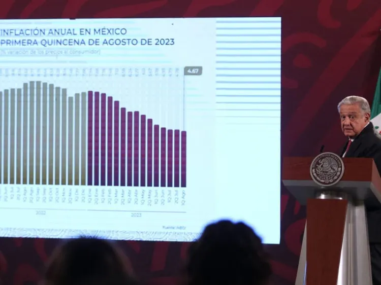 Inflación bajó poquito, pero sigue bajando: AMLO