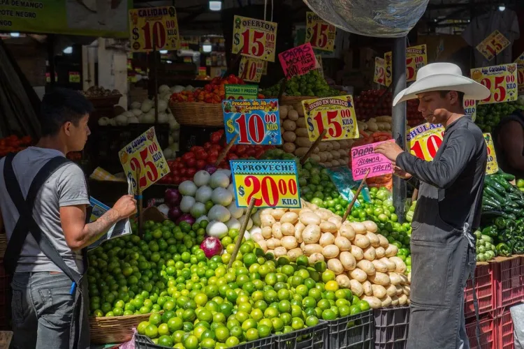 Inflación en México baja a 4.67% en primera quincena de agosto