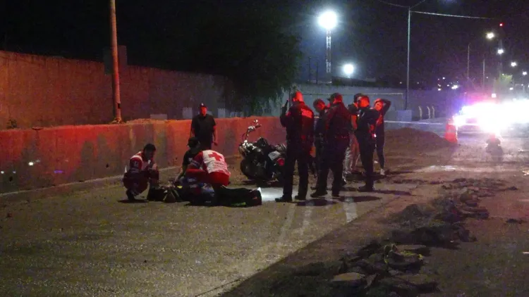 Motociclista se estrella en bulevar Ignacio de la Torre