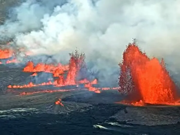 Volcán Kilauea hace erupción por tercera vez en 2023