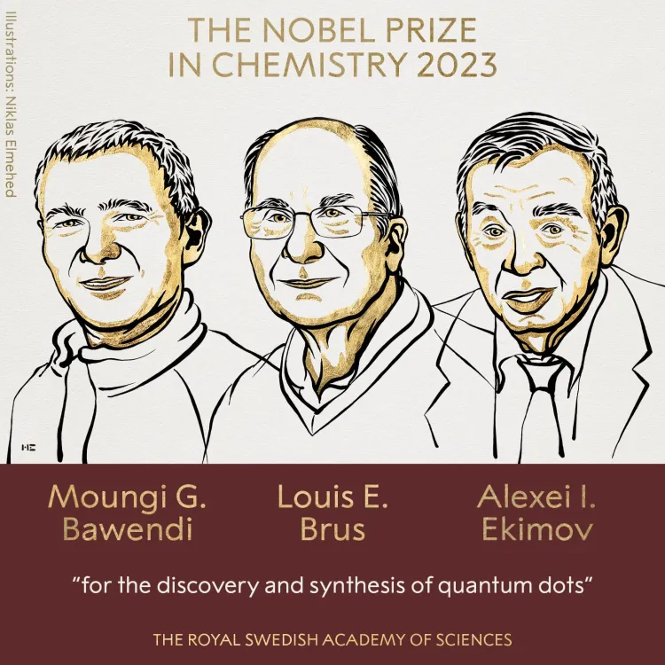 Premio Nobel de Química a tres científicos por trabajos sobre puntos cuánticos