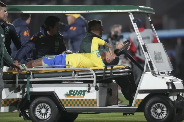 Neymar Jr es baja por lesión