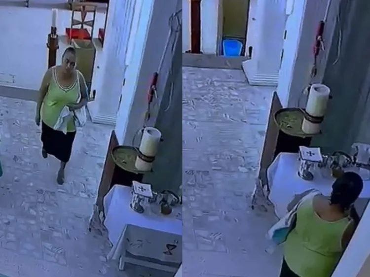 No le teme a Dios; “doñita” roba el vino de consagrar en iglesia de Veracruz