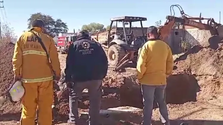 Muere trabajador luego de quedar enterrado en excavación