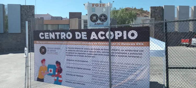 Habilita FGJE centro de acopio en apoyo a damnificados