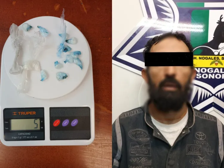 Detienen a hombre con varias dosis de droga