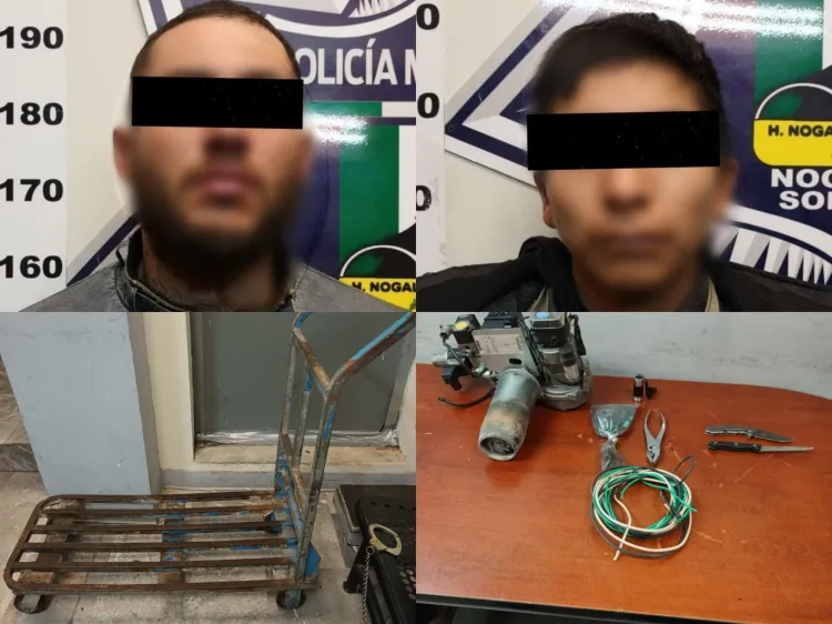 Atrapan a par de ladrones