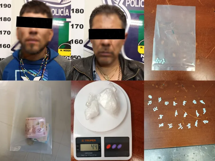 Detienen a dos en posesión de Fentanilo