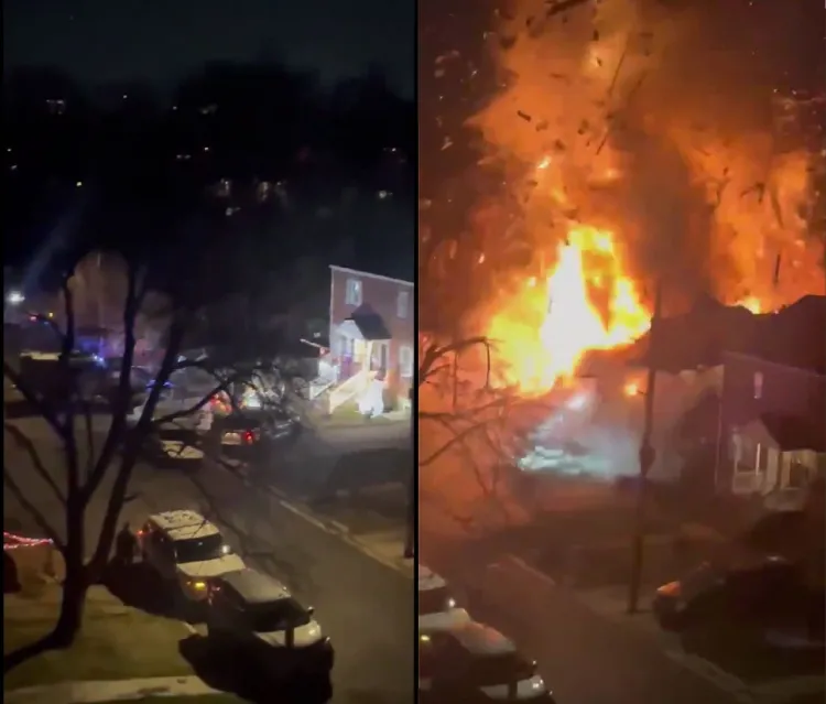 Explota casa durante un operativo de la policía en Arlington, EU