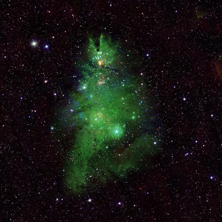 NASA comparte foto del Árbol de Navidad cósmico