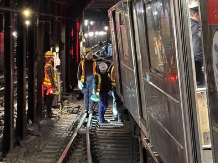 Dos vagones del metro de Nueva York chocan; hay 24 heridos