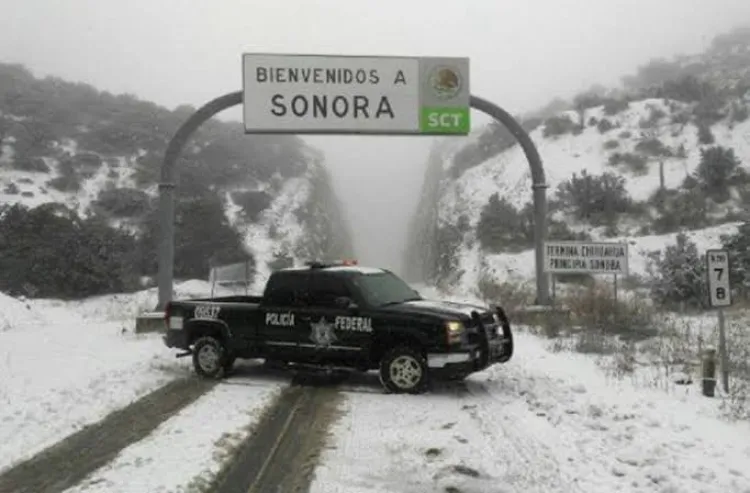 Reportan saldo blanco en Sonora por paso de la séptima tormenta invernal