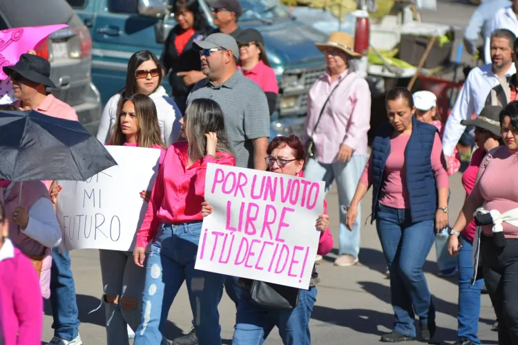 Se moviliza Nogales en “Marcha por Nuestra Democracia”