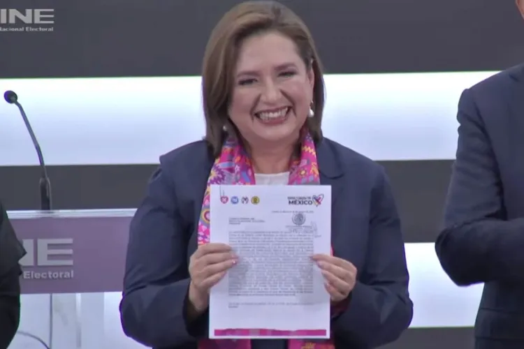 Xóchitl Gálvez oficializa su registro como candidata a la Presidencia en 2024