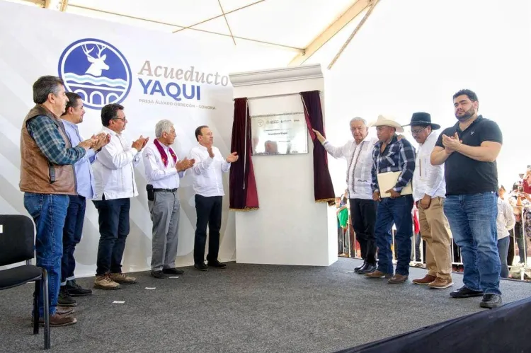 Cumplen Presidente y Gobernador a comunidades Yaquis