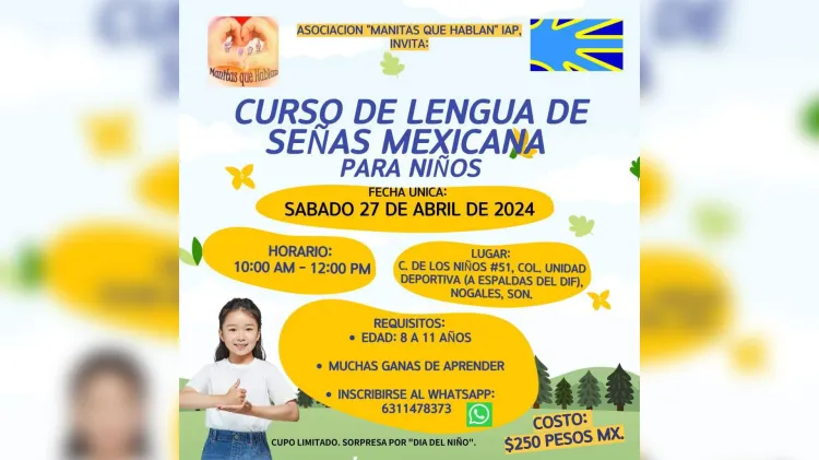 Invitan a curso de lengua de señas para niños en abril