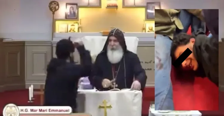 FOTOS Y VIDEO: Hombre acuchilla a sacerdote y 3 personas durante transmisión en vivo