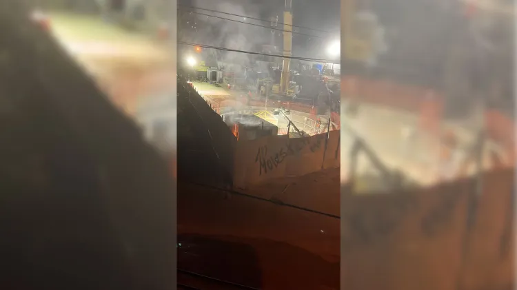 Explosión en zona de construcción del respirador del tren genera pánico en la Buenos Aires de Nogales